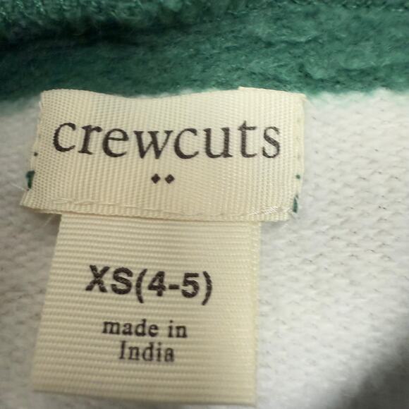Crewcuts Kids Striped Hoodie Sweatshirt Green White‎ XS (4-5) - Picture 3 of 3